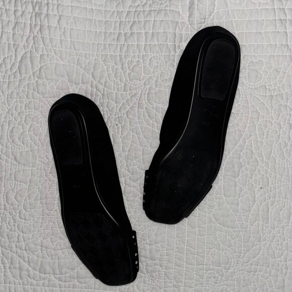 VAN ELI Black Suede Flats size 8.5M - Picture 2 of 6